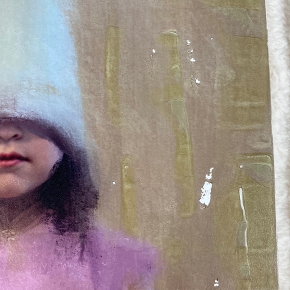 “Witness” - One of a kind Image Transfer on Board Portrait Digital Painting Art - Picture 6 of 16